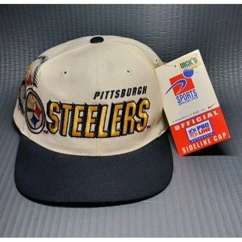 1990s Pittsburgh Steelers Vintage NFL Pro Line Hat Sports Specialties NWT